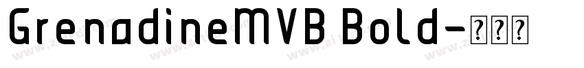 GrenadineMVB Bold字体转换